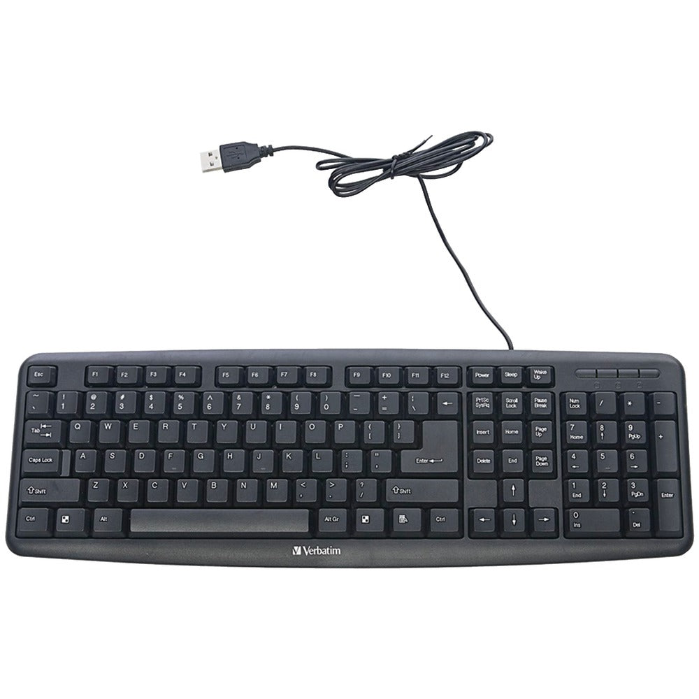 Verbatim Slimline Corded Usb Keyboard