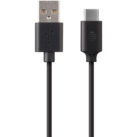 At&t Usb To Usb-c Charge & Sync Cable 3.3ft (black)