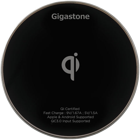 Gigastone Ga-9600 Qi Certified Fast Wireless Charger (black)