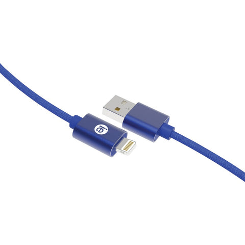 Iessentials Charge & Sync Braided Lightning To Usb Cable 10ft (blue)