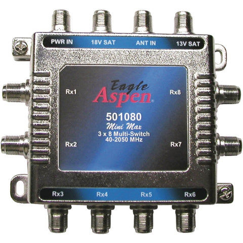 Eagle Aspen 3-in X 8-out Multiswitch With Optional Power Supply Port